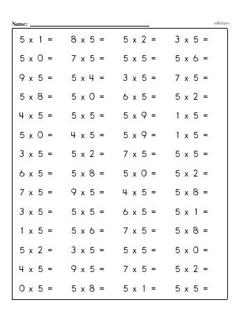 teach Multiplication Facts: 5s (5 x number) OR (number x 5) teach Multiplication Facts: 5s (5 x number) OR (number x 5)