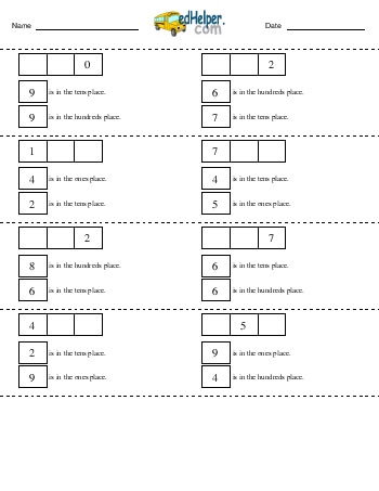 Complete the Number: two places given (no text hints) teaching resource Complete the Number: two places given (no text hints) teaching resource
