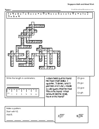 singapore math worksheets freeeducationalresourcescom